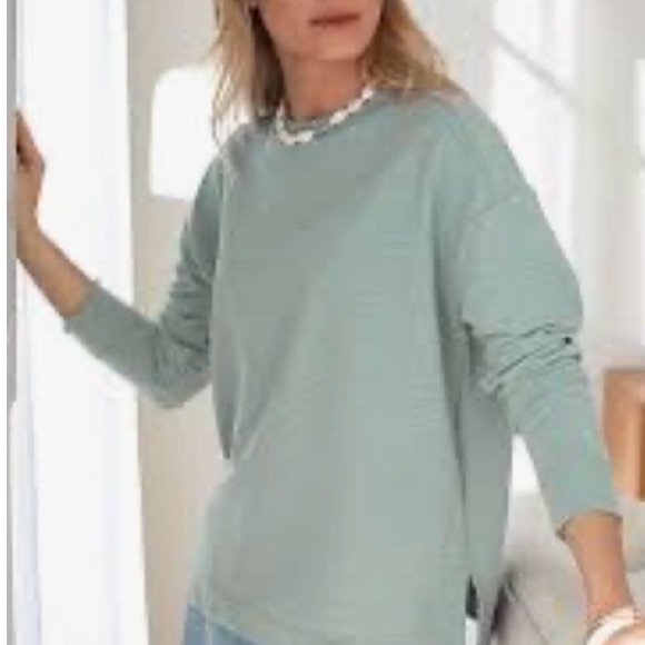 Eileen Fisher Tops - Eileen Fisher Light Green Knit Top